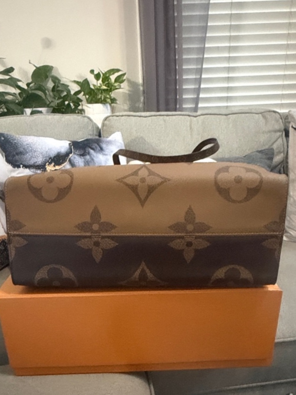 Louis Vuitton Large Brown Monogram Canvas Tote - Picture 5 of 6
